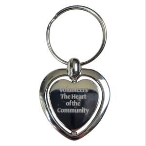 Vintage Silver Plated Volunteers Keychain